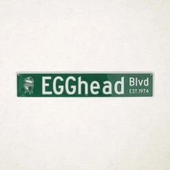 Big Green Egg Egghead Straatnaam Bord