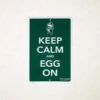 Big Green Egg Keep Calm And Egg On Bord