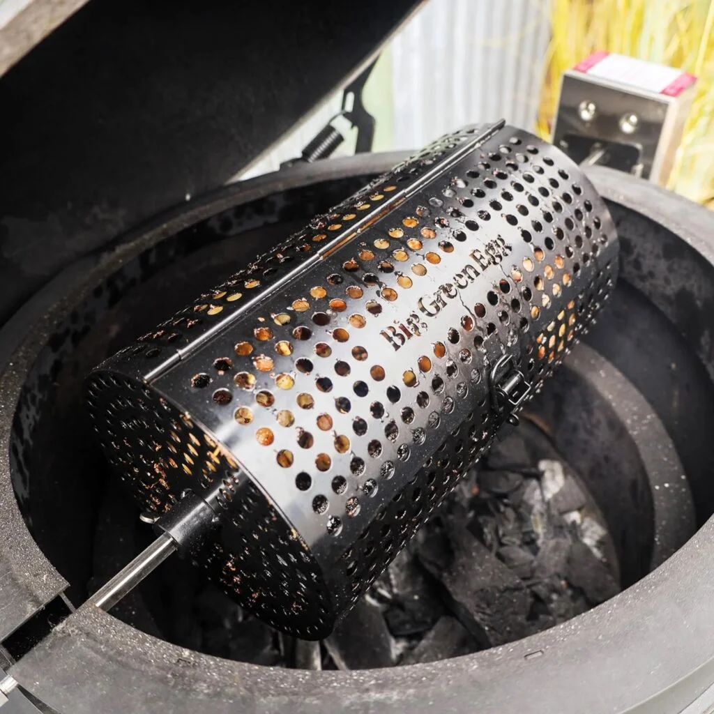 Big Green Egg Ronde Spit Mand, Tumbler Basket Voor Rotisserie - Afbeelding 5
